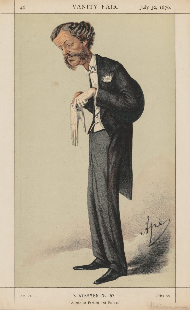 Vanity Fair: Statesman, nr. 57 "En mand af mode og politik" af Carlo (Ape) Pellegrini