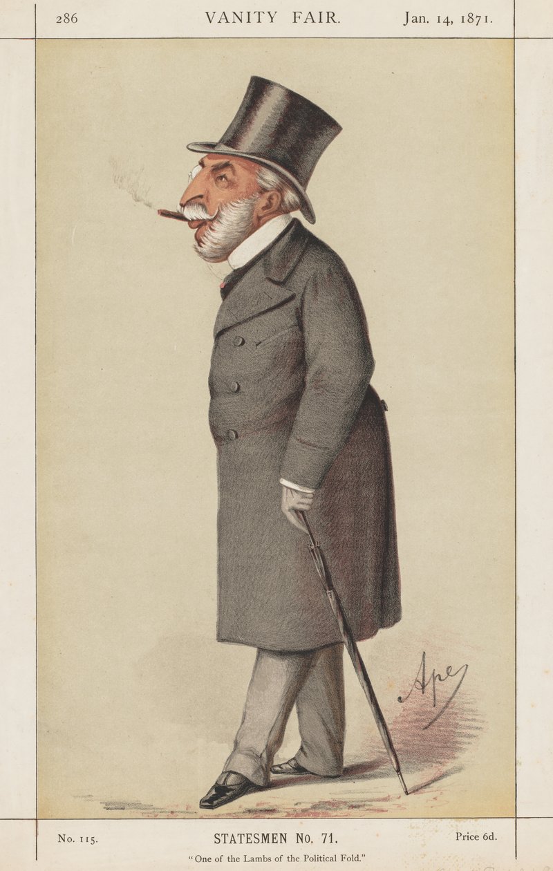 Vanity Fair: Statesman, nr. 71 "One of the Lambs of the Political Fold" af Carlo (Ape) Pellegrini