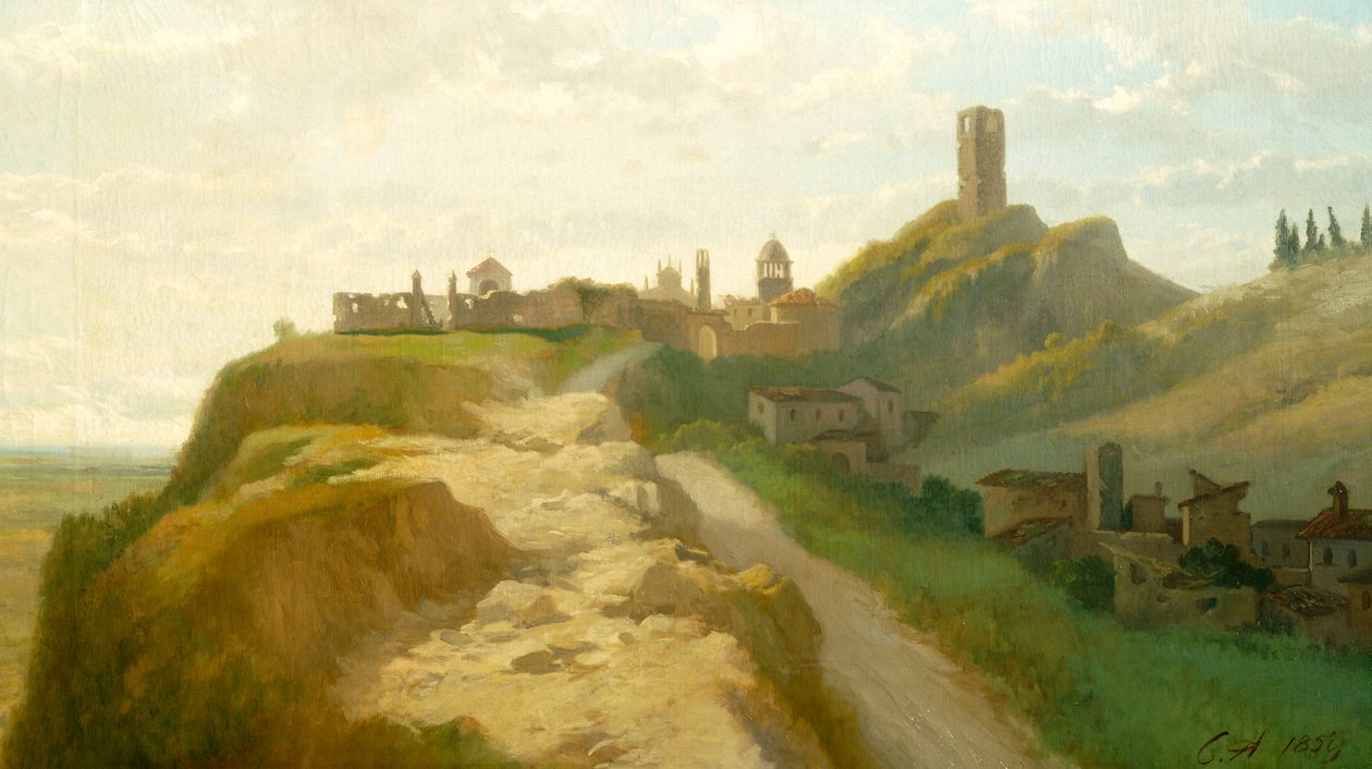 Solferinos stilling, af Carlo Ademollo (1824-1911). af Carlo Ademollo