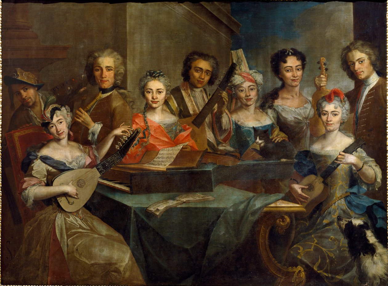 Familie af musikere af Carlo Amalfi