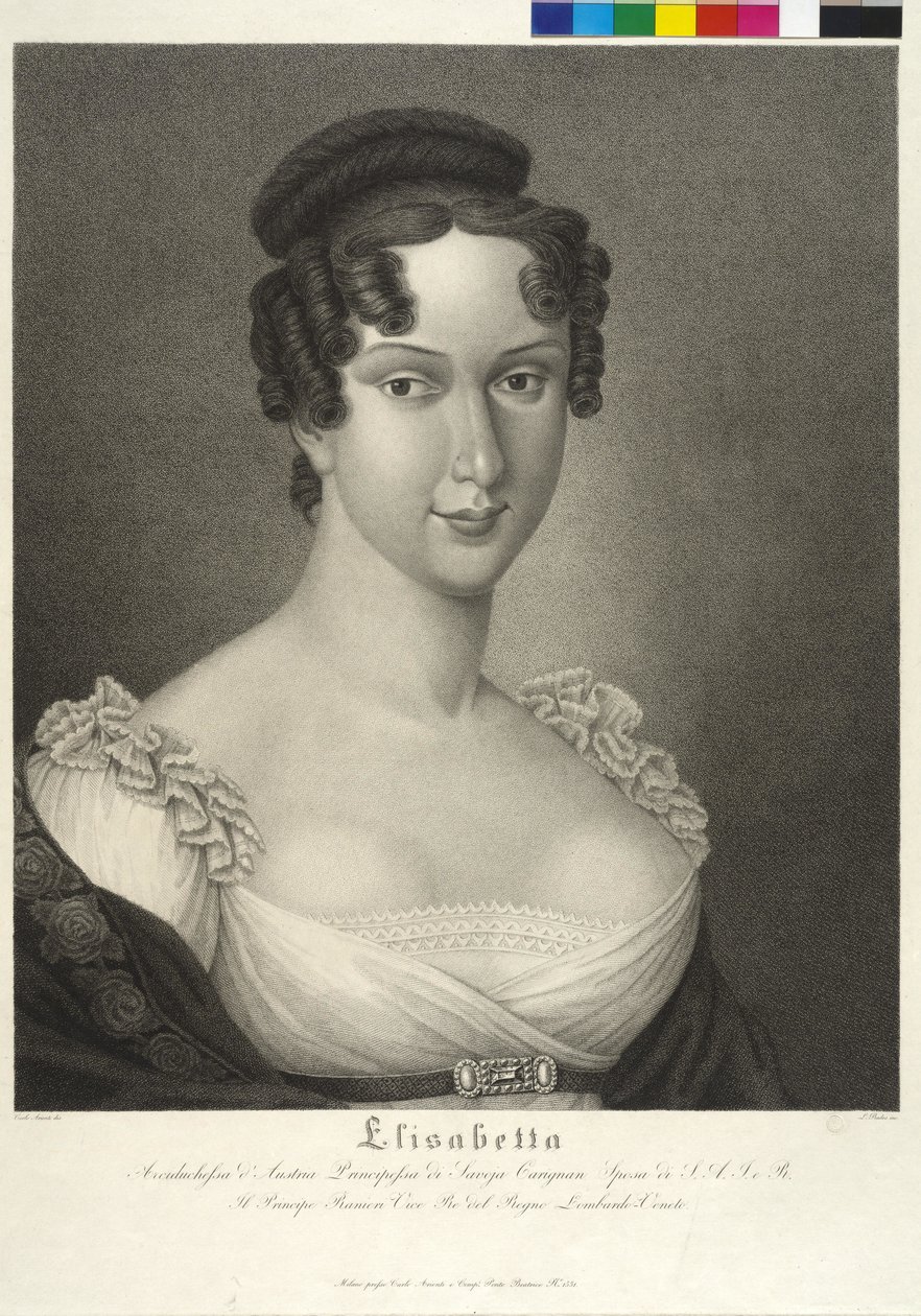 Prinsesse af Savoyen Carignan Elisabeth af Carlo Arienti