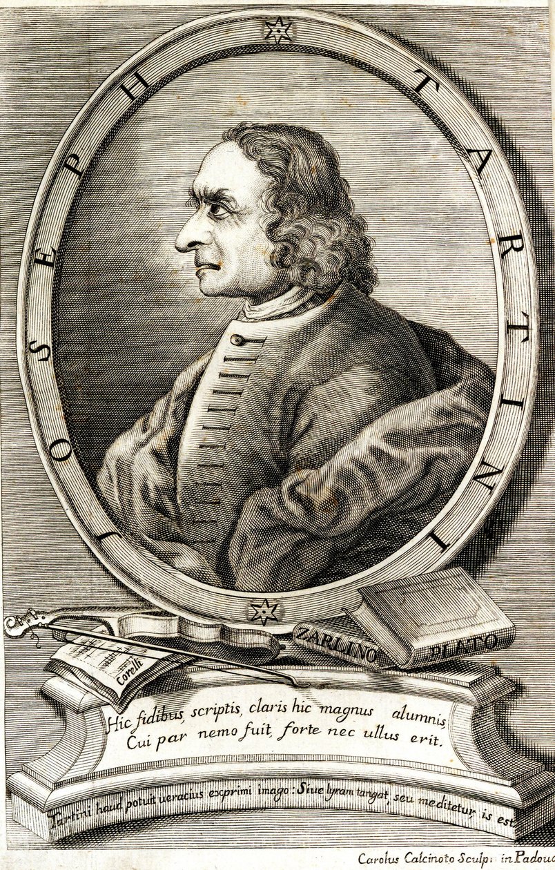 Portræt af violinisten og komponisten Giuseppe Tartini 1692-1770, begyndelsen af 1760
