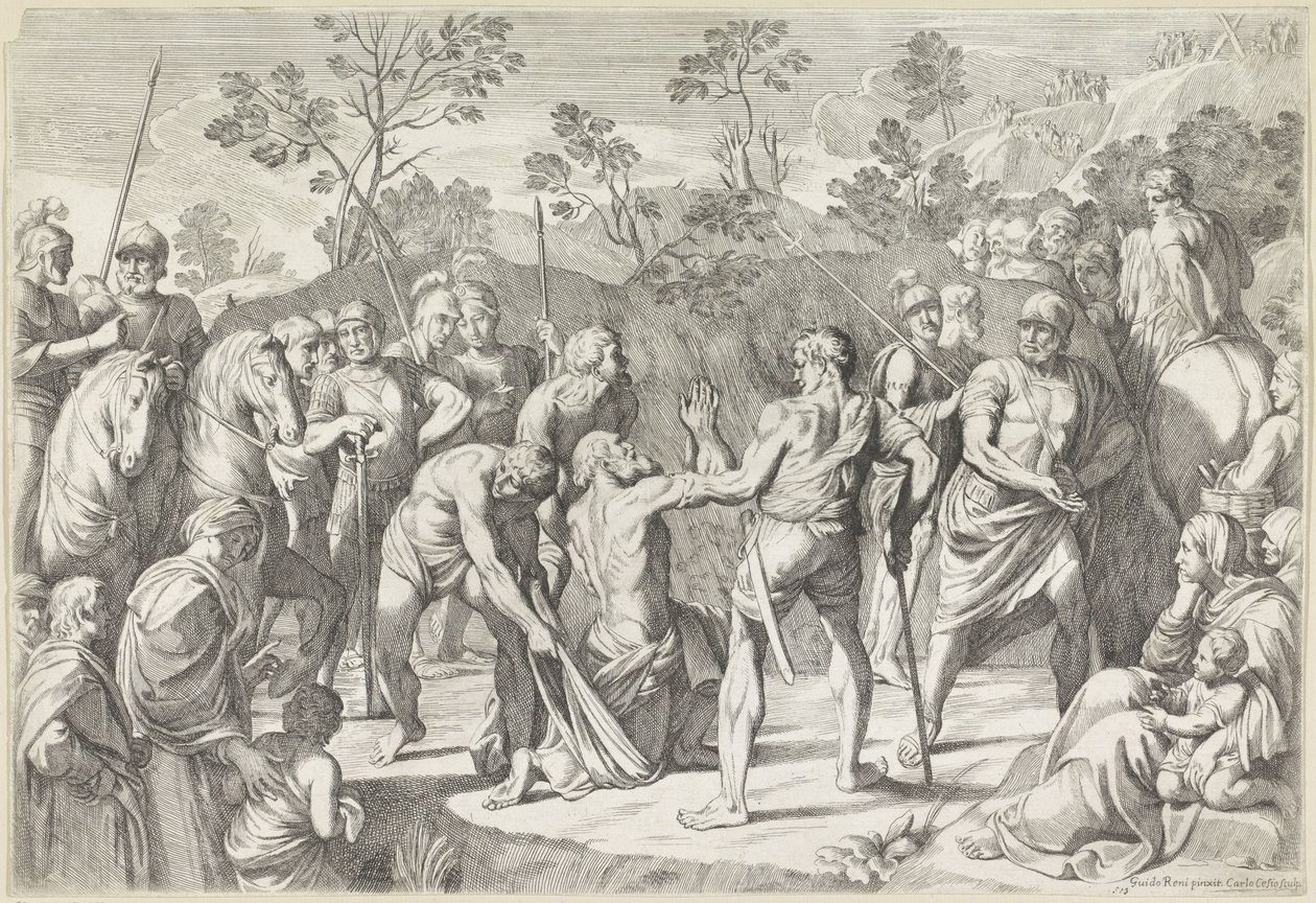 Sankt Andreas martyrium af Carlo Cesio