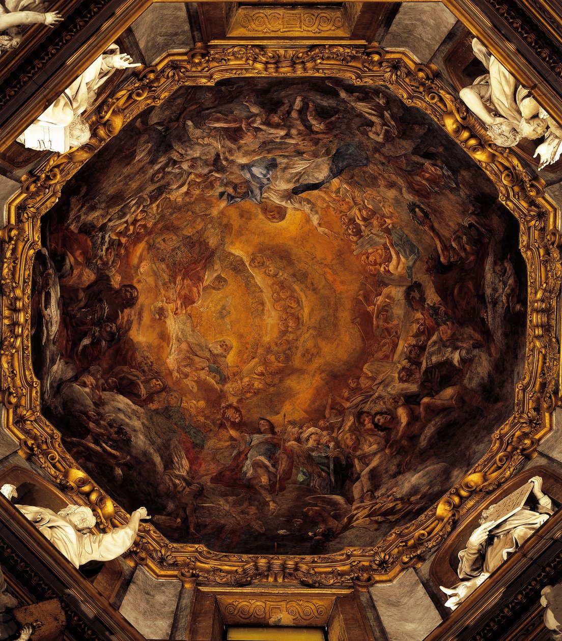 Jomfruens himmelfart, af Carlo Cignani, fresco af Carlo Cignani