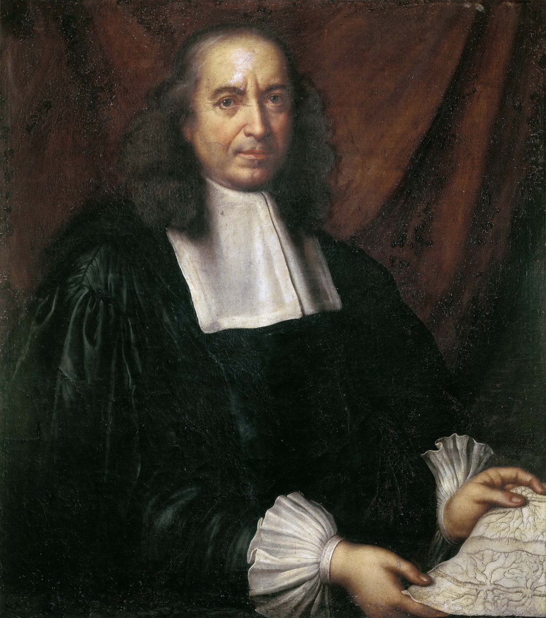 Portræt af Marcello Malpighi 1628-1694. af Carlo Cignani