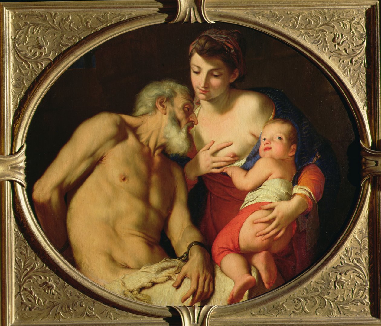 Romersk velgørenhed (Cimon og Pero), c.16901700 af Carlo Cignani