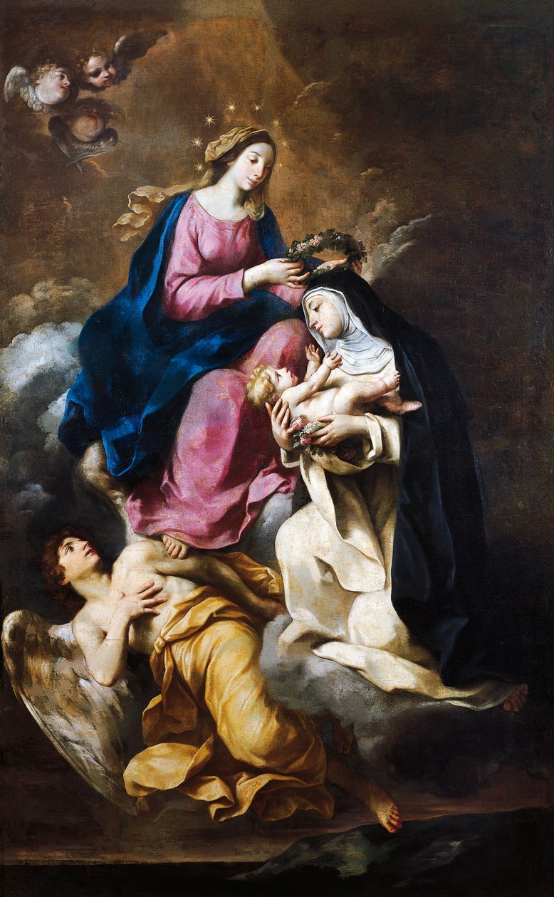 St. Rose af Lima kronet af Carlo Cignani