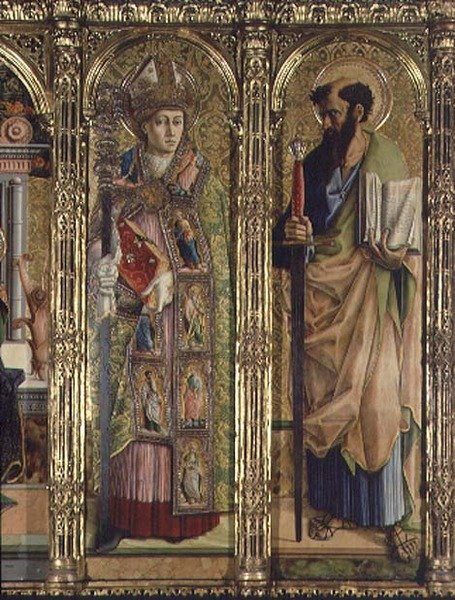 St. Emidius og St. Paul, detalje fra Sant