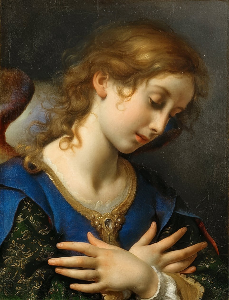 Bebudelsens engel. Omkring 1653 af Carlo Dolci