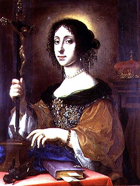 Portræt af Claudia Felicita, hustru til Leopold I af Østrig af Carlo Dolci