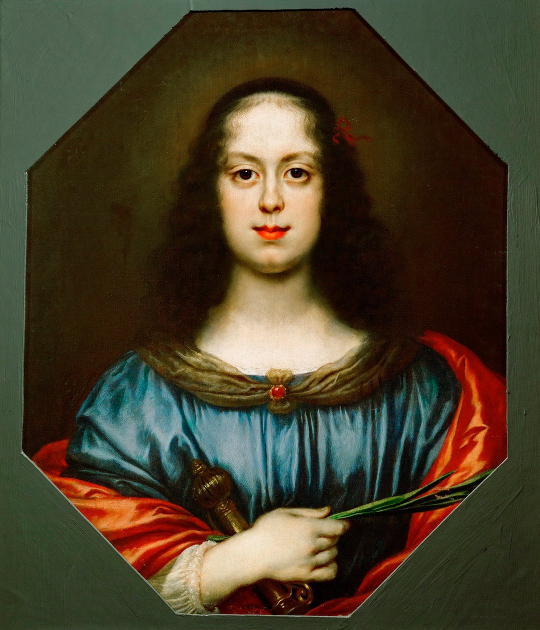 Portræt af Vittoria della Rovere (1622-1694) som Saint Catherine af Carlo Dolci