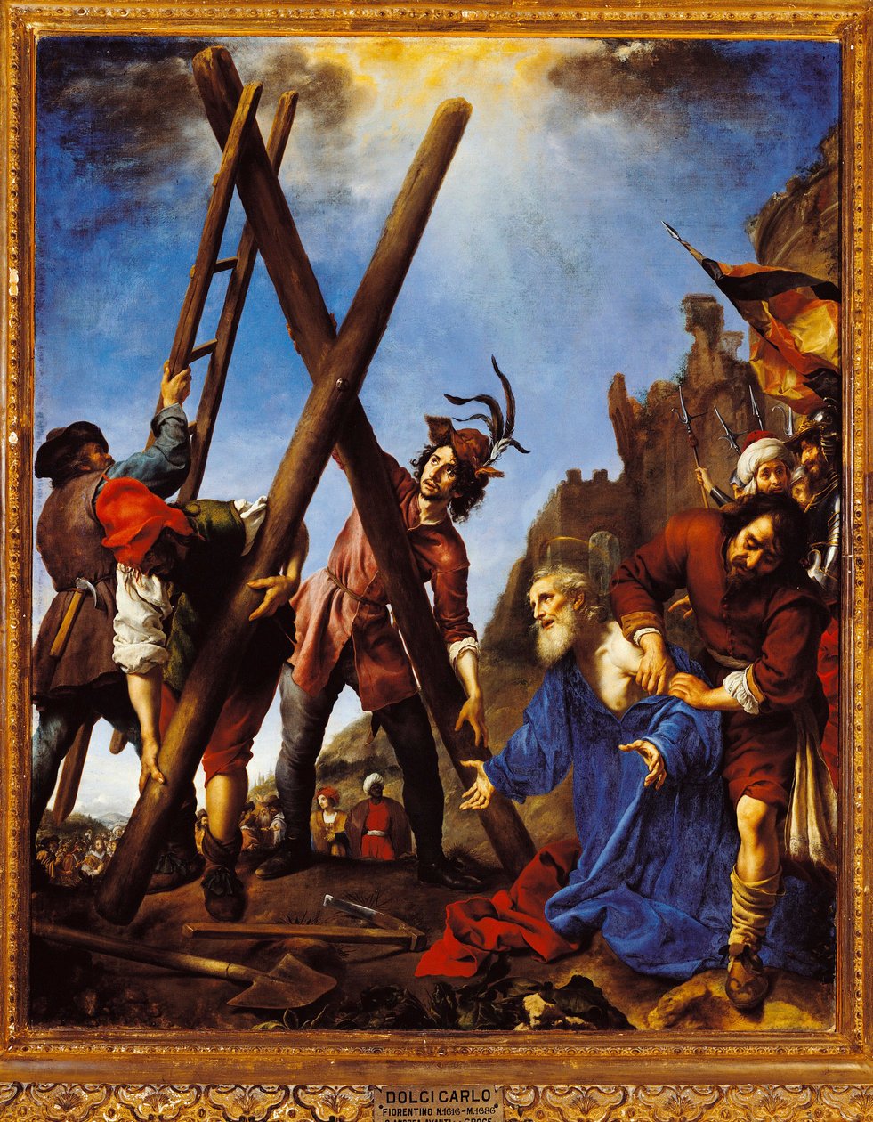Sankt Andre før korset Maleri af Carlo Dolci (1616-1686) Firenze fra det 17. århundrede, Palazzo Pitti Galleria Palatina af Carlo Dolci