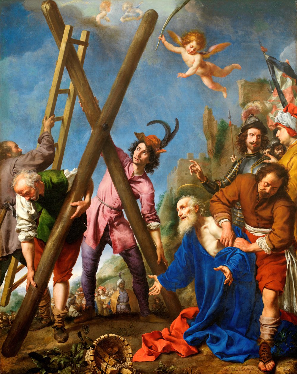 Sankt Andreas beder før hans martyrium, 1643. af Carlo Dolci