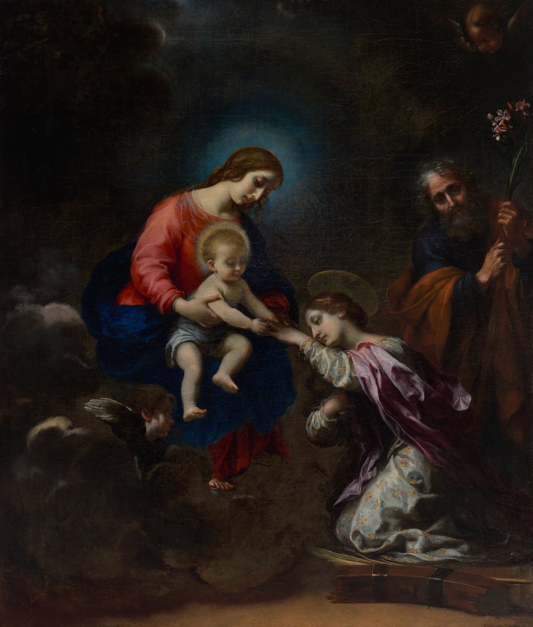 Sankt Katarina af Alexandrias mystiske bryllup af Carlo Dolci