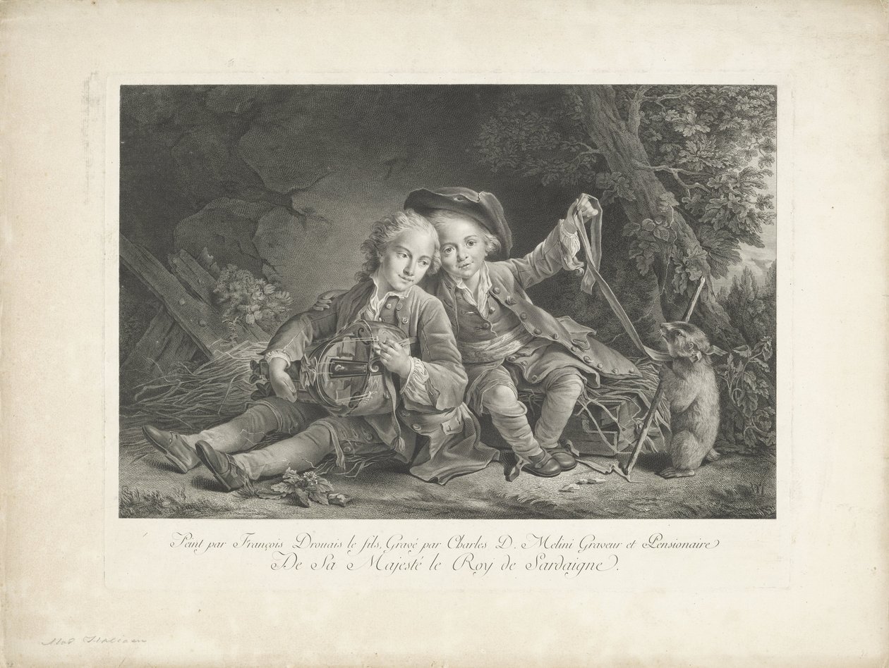 To drenge med murmeldyr af Carlo Domenico Melini
