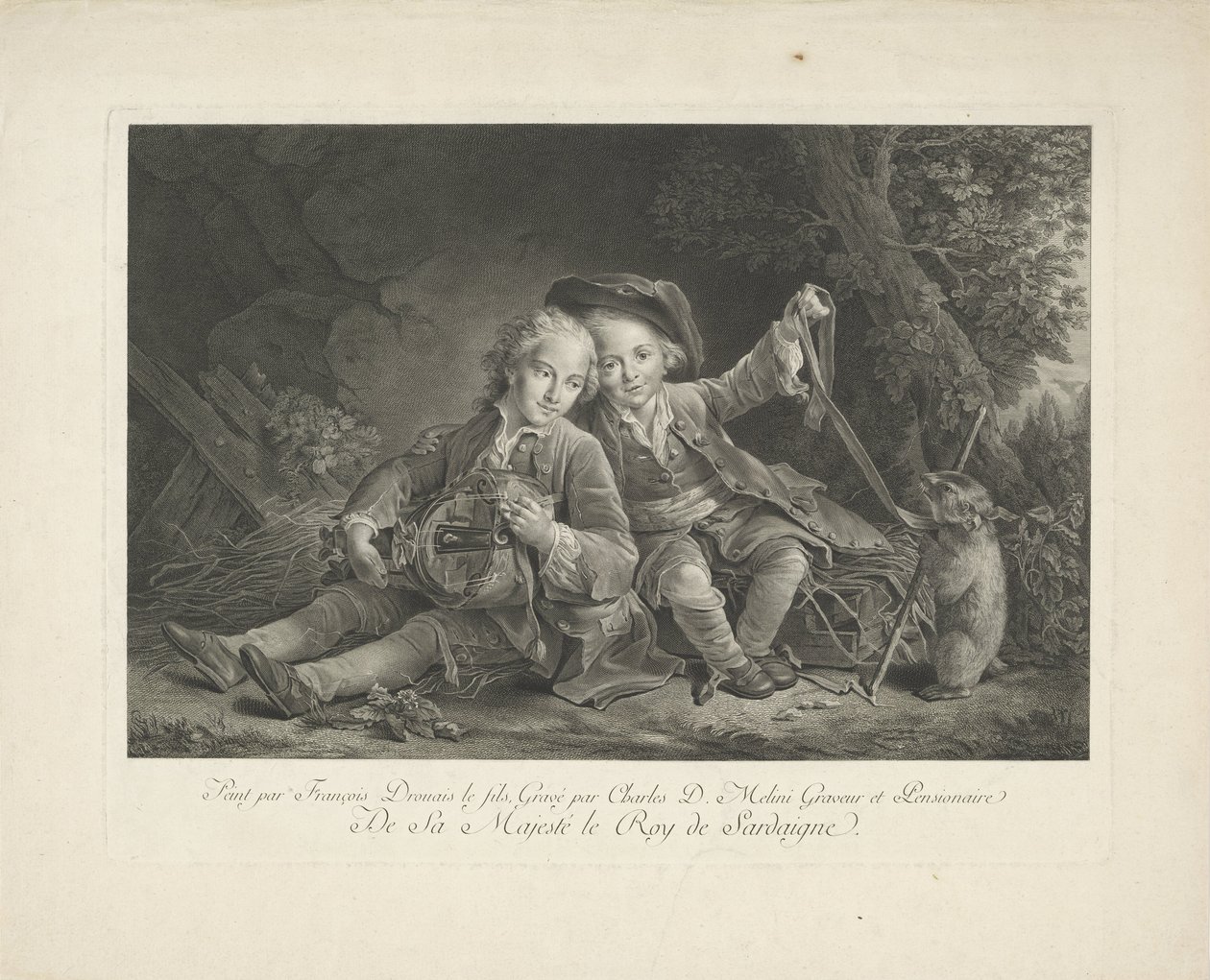 To drenge med murmeldyr af Carlo Domenico Melini