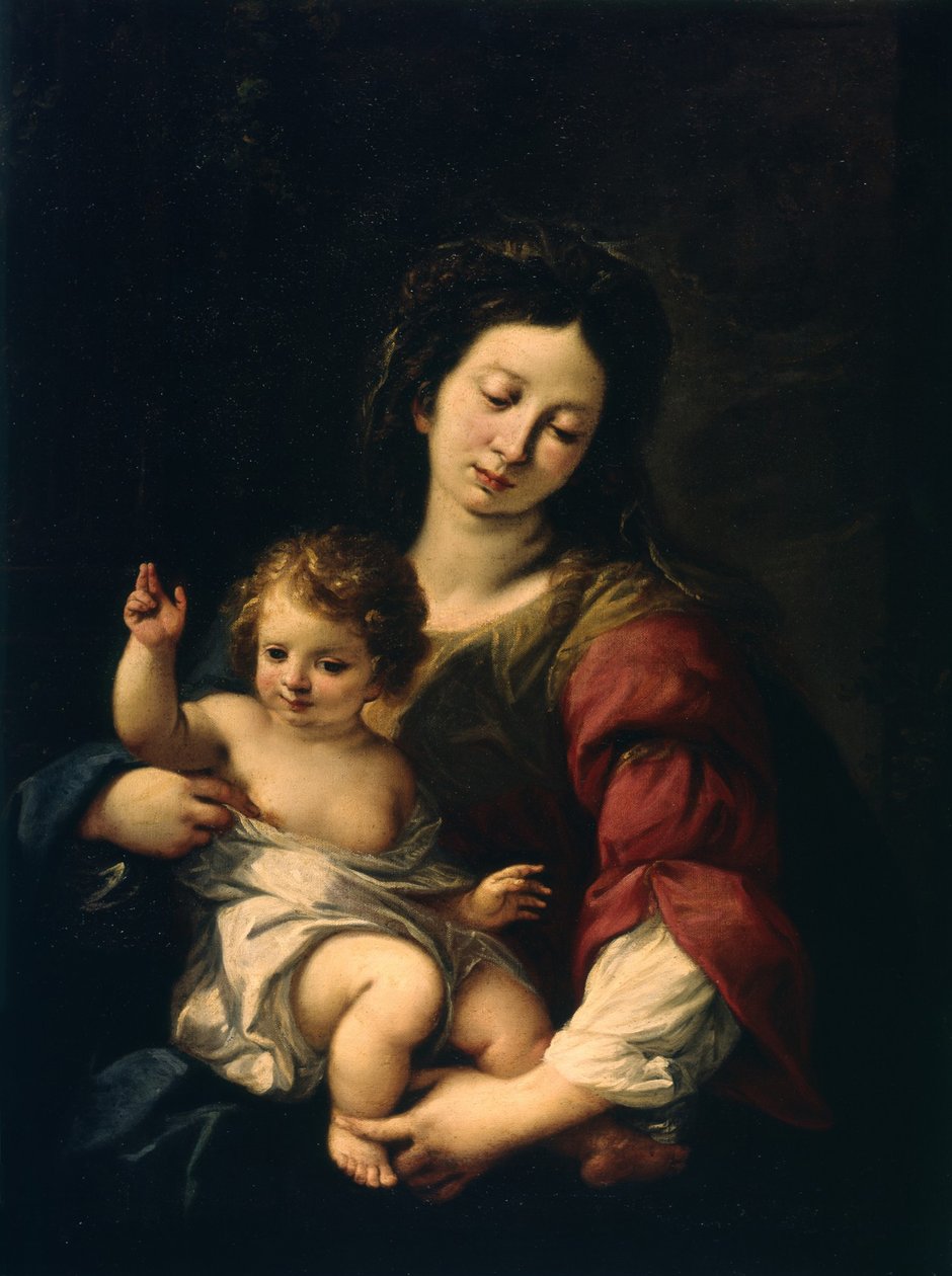 Madonna og barn, ca. 1620-62 af Carlo Francesco Nuvolone