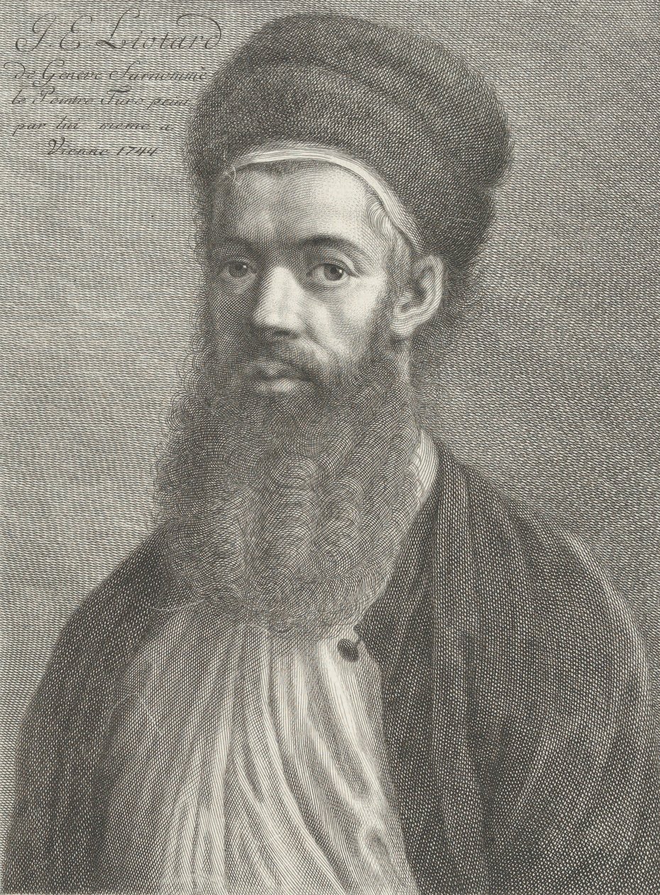 Selvportræt i tyrkisk outfit, 1700-tallet. af Carlo Gregori