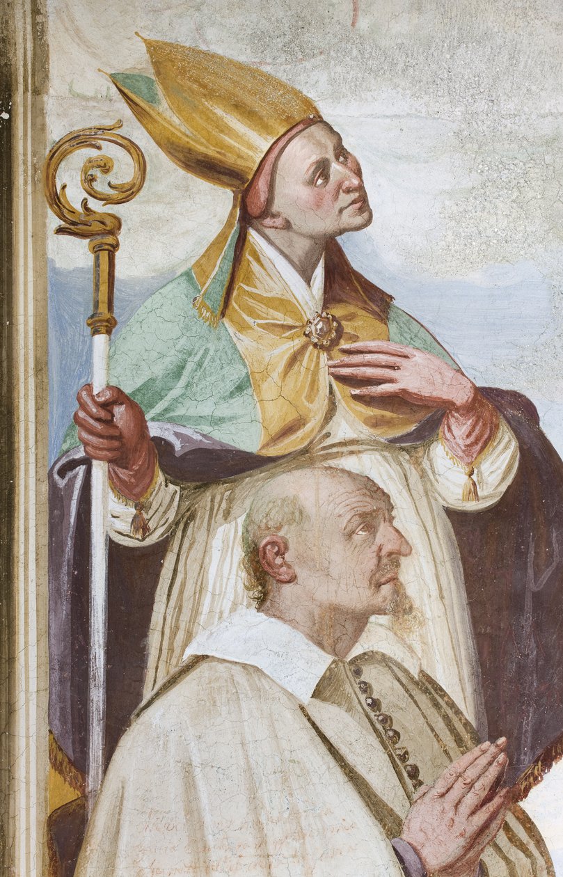 Jomfruens kroning (fresco) (detalje af 3498781) af Carlo Innocenzo Carloni