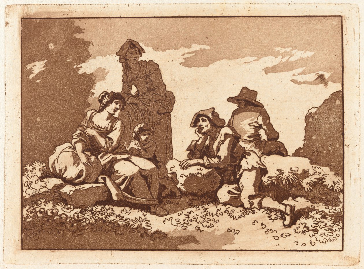 Familie i hvile af Carlo Labruzzi