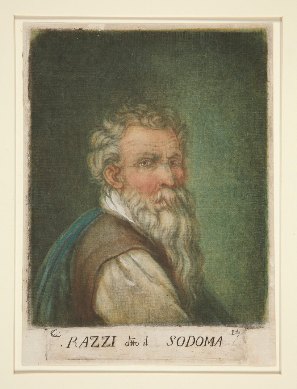 (Portræt af) G. A. Bazzi, kendt som Il Sodoma af Carlo Lasinio