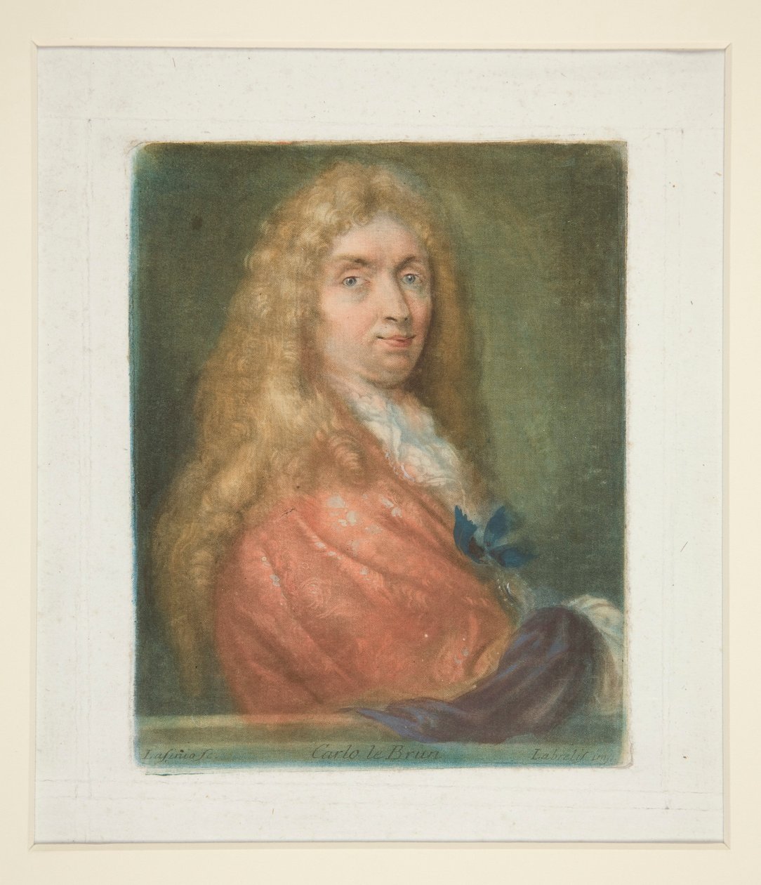 Charles Lebrun, fra Portraits of Painters af Carlo Lasinio