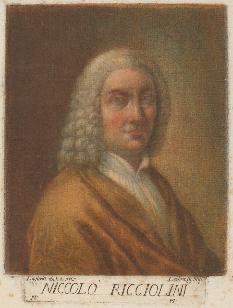 Niccolo Ricciolini af Carlo Lasinio, after Nicolò Ricciolini