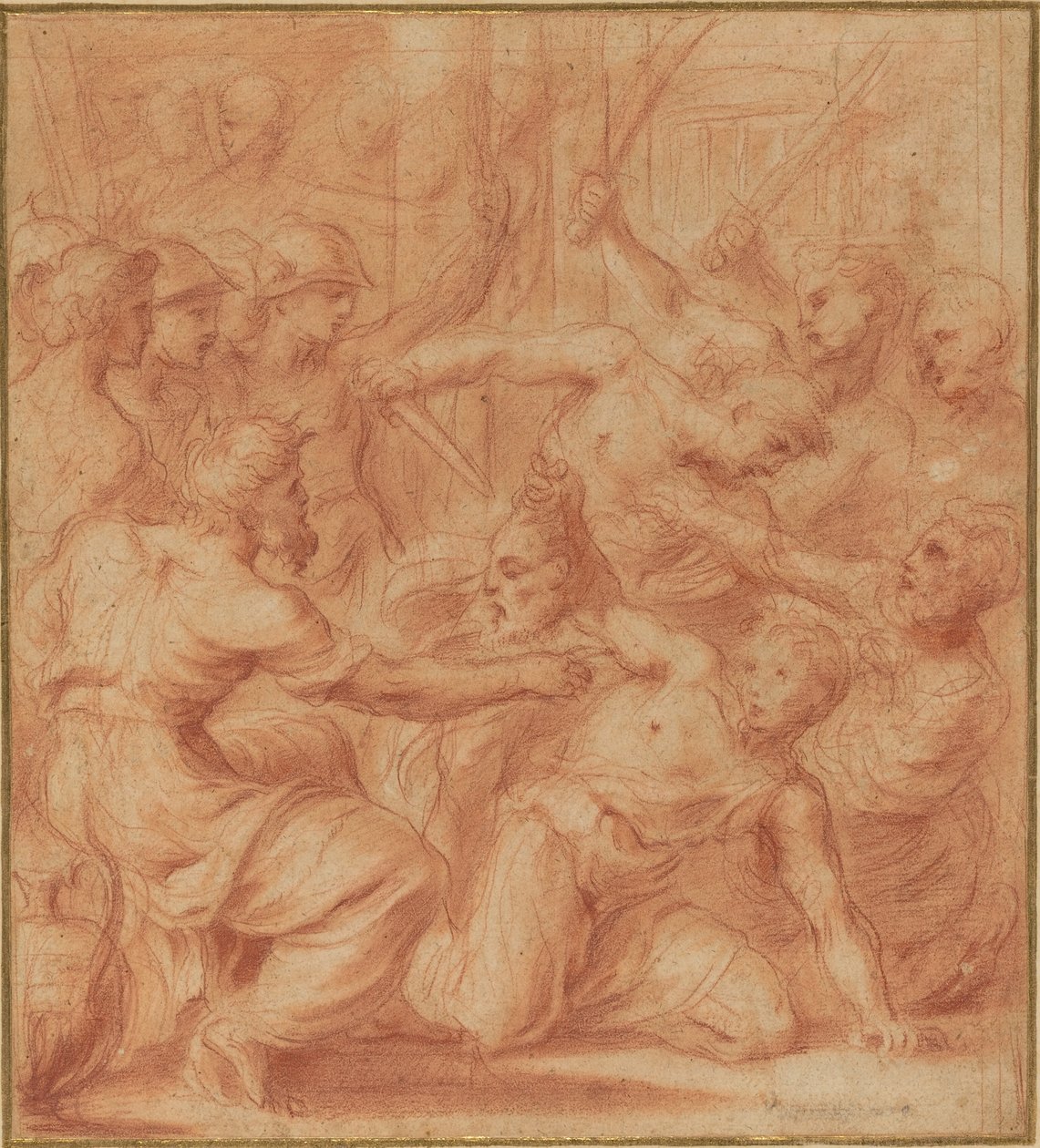 David ofrer Goliats hoved til kong Saul af Carlo Maratta