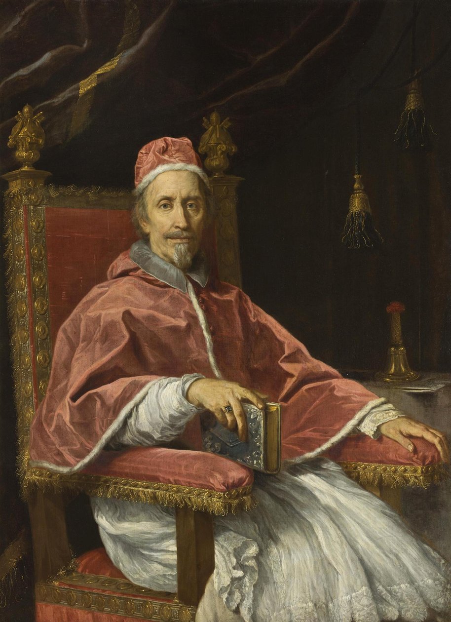 Russisk: "Portræt af pave Clement IX (1600-1669) " Portræt af pave Clement IX (1600-1669) af Carlo Maratta