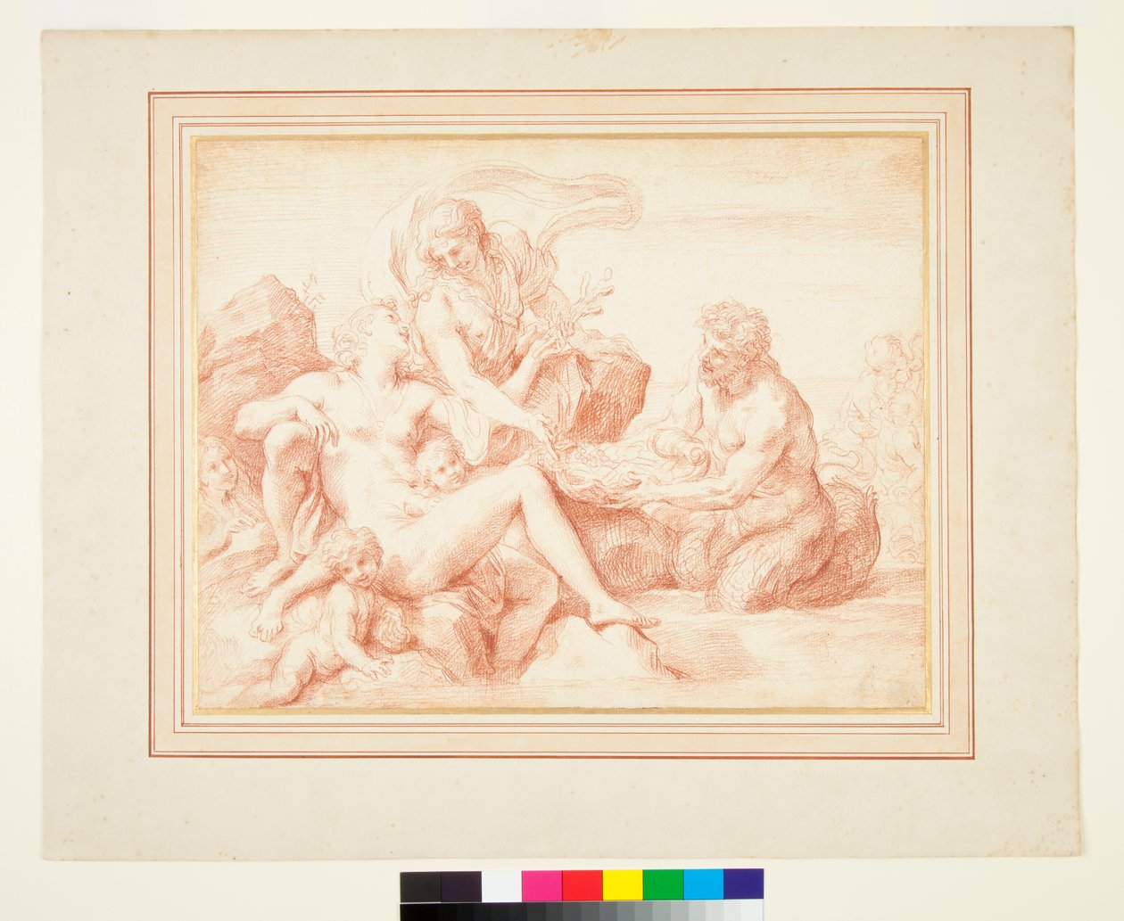 En Triton bringer gaver til Venus af Carlo Maratta or Maratti