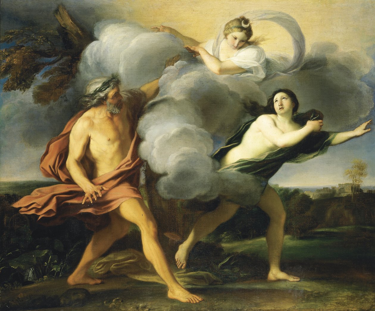 Alpheus og Arethusa (olie på lærred) af Carlo Maratta or Maratti