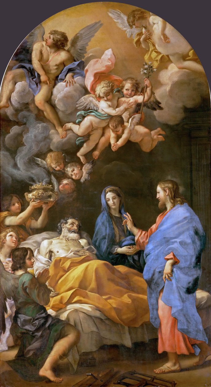 Barok: La mort de Saint Joseph - Saint Josephs død af Maratta, Carlo (1625-1713) af Carlo Maratta or Maratti