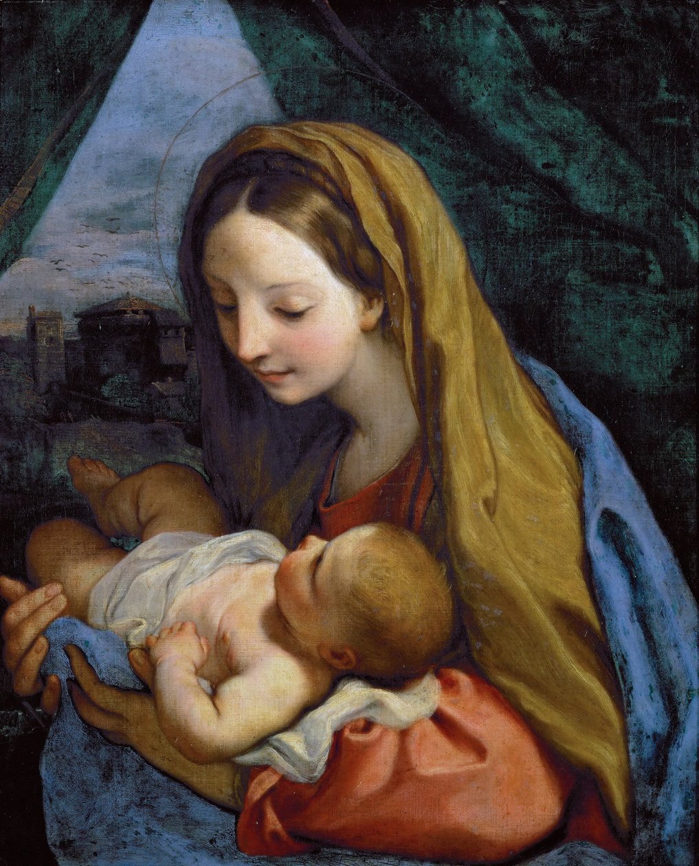 Madonna og barn, ca. 1660 af Carlo Maratta or Maratti