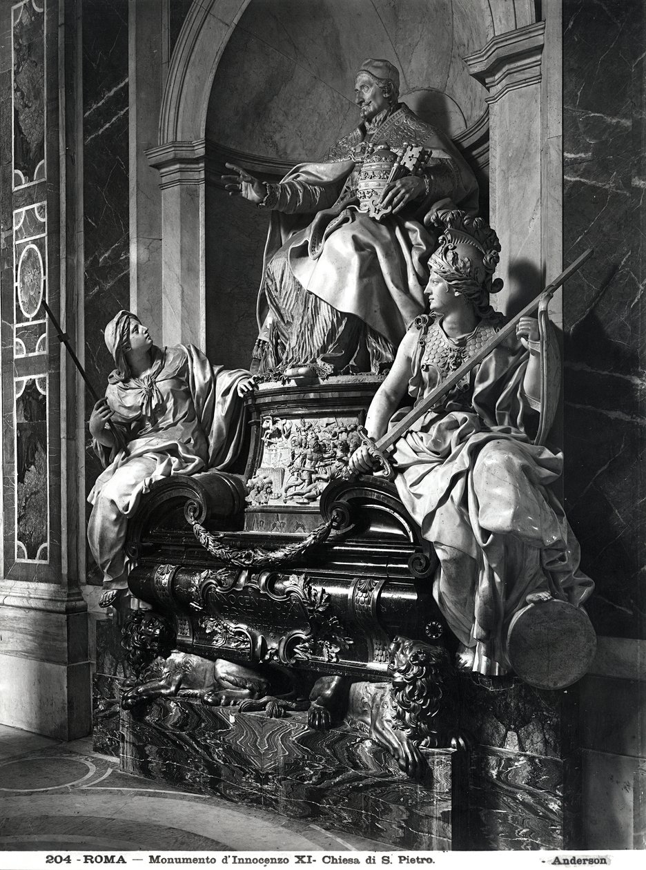 Monument til pave Innocentius XI, ca. 1697 (marmor) af Carlo Maratta or Maratti