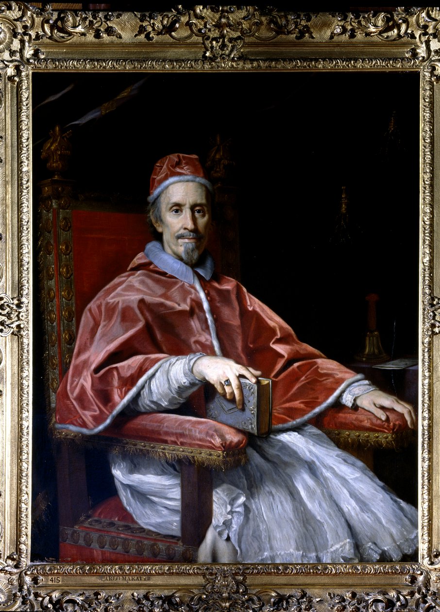 Portræt af pave Clemens IX, ca. 1669 (olie på lærred) af Carlo Maratta or Maratti