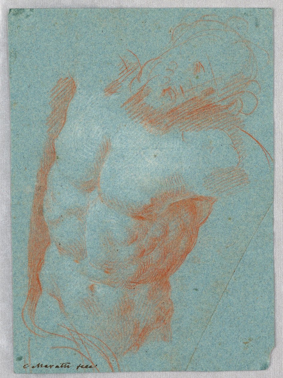 Tegning, En torso af den døde Kristus, 1650-1700 af Carlo Maratti