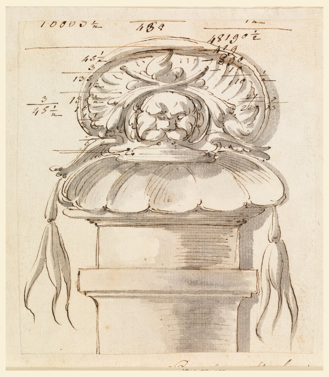Arkitektonisk ornament. af Carlo Marchionni