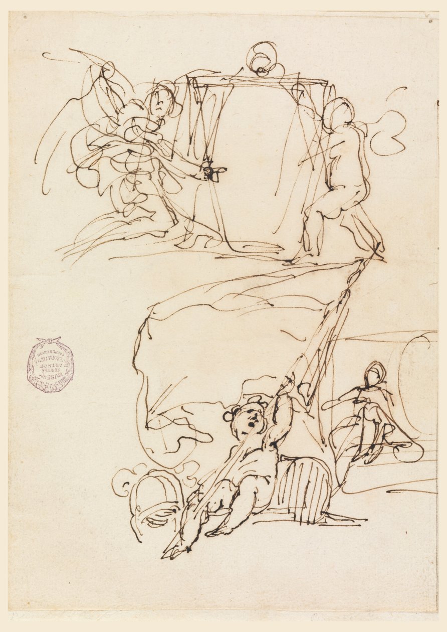 Tre skitser af Carlo Marchionni
