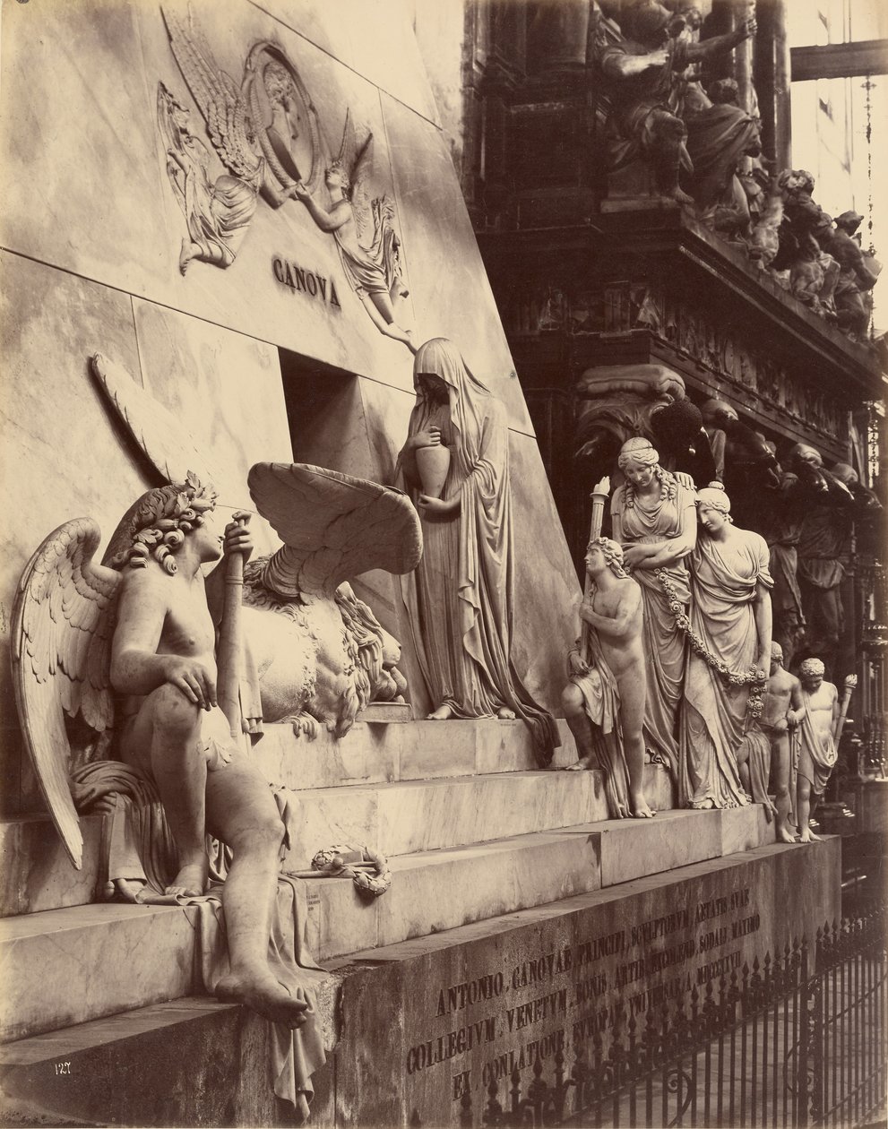 Monument for Canova, Frari-kirken, Venedig af Carlo Naya