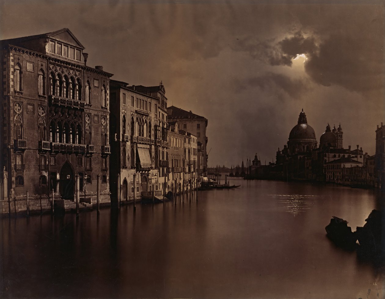 [Natudsigt over Canal Grande, Venedig], ca. 1875. af Carlo Naya