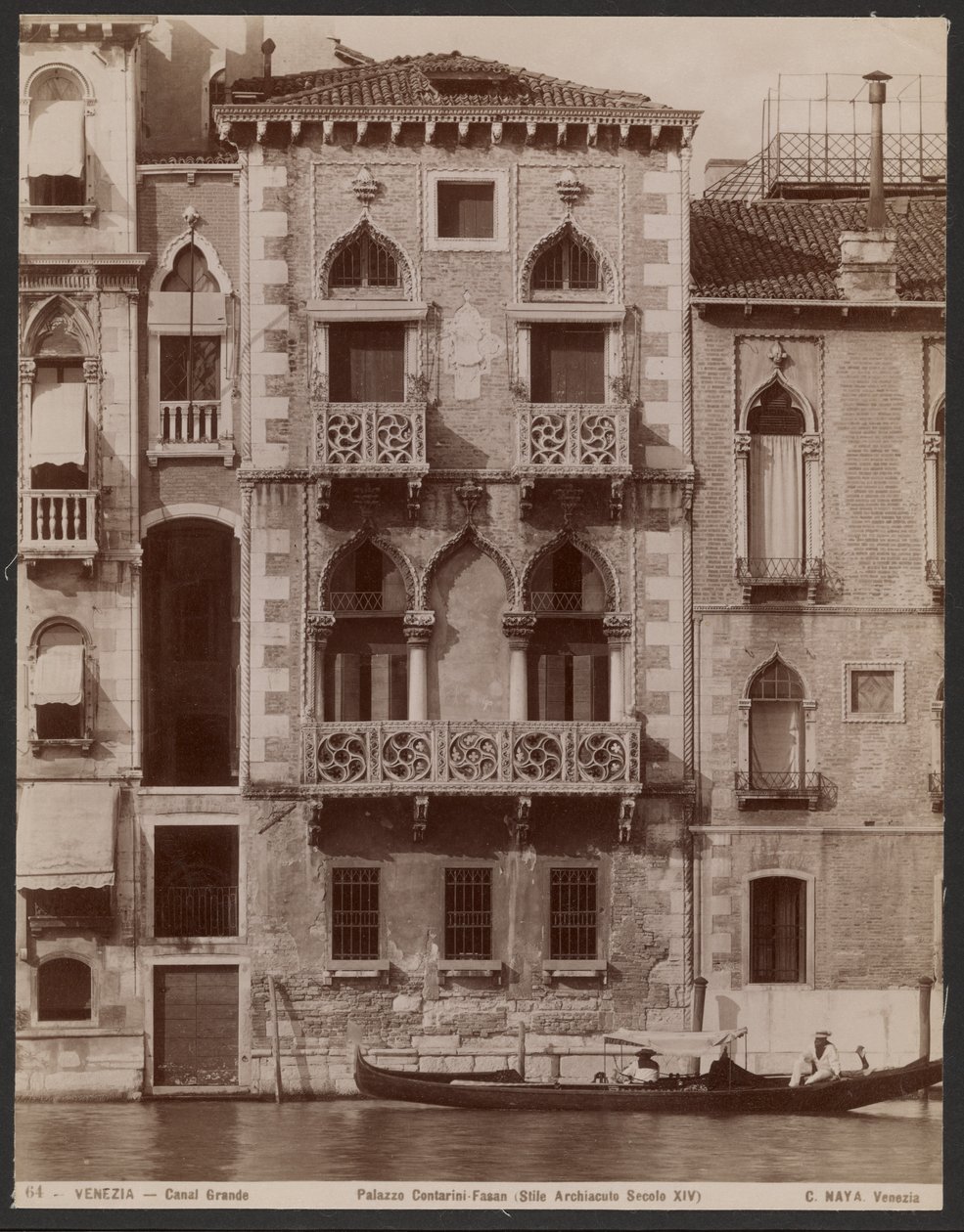 Palazzo Contarini-Fasan, Venedig af Carlo Naya