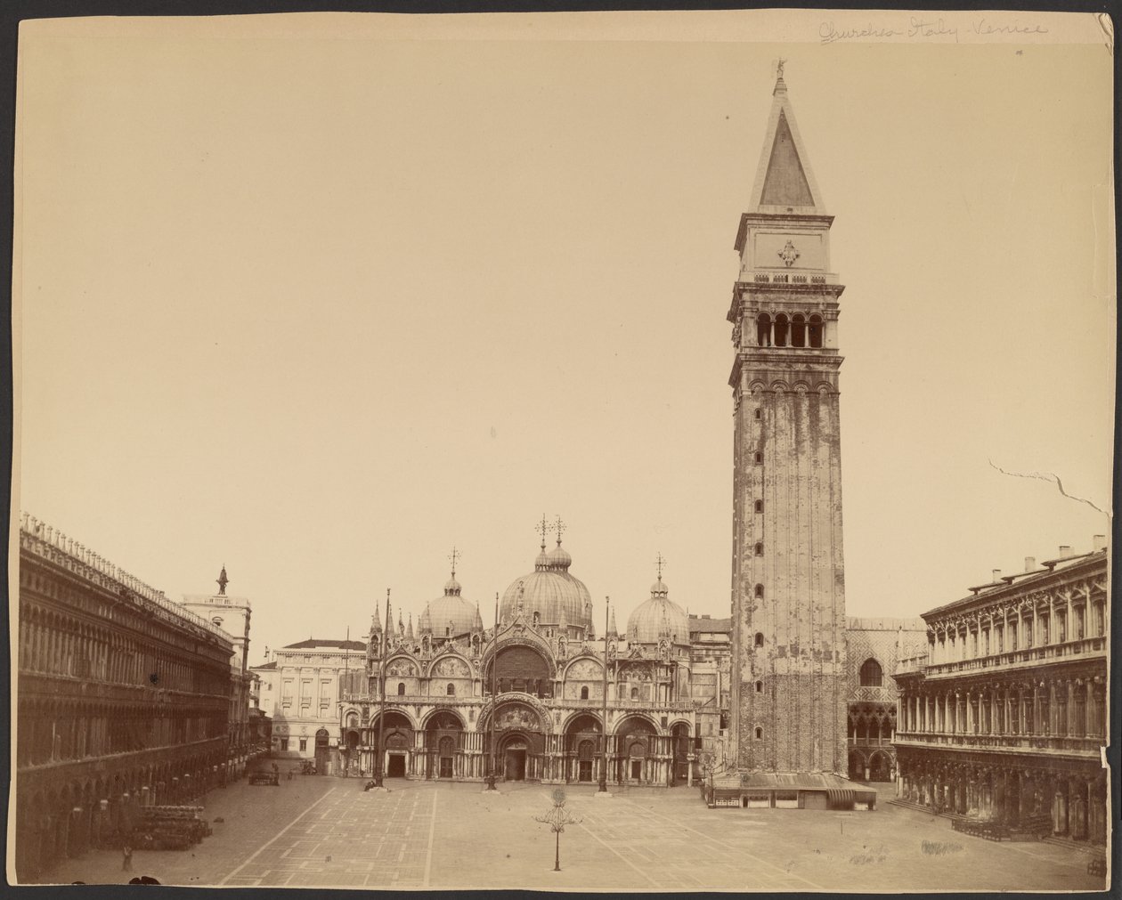 Markuskirken med klokketårn, Venedig af Carlo Naya