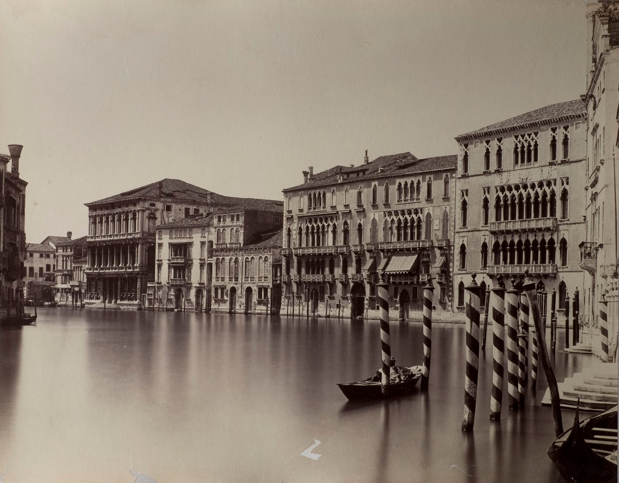 Venedig. Canal Grande med udsigt til Ca