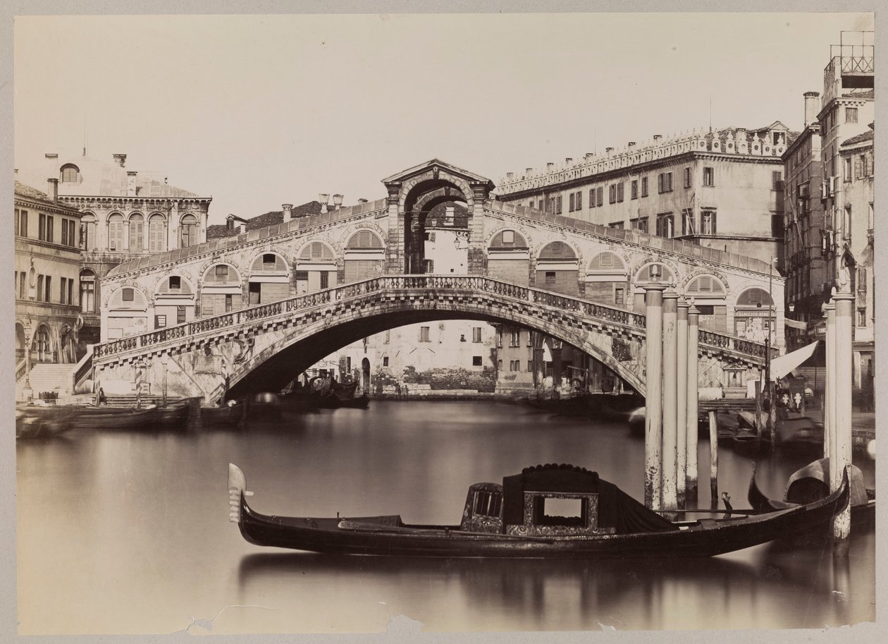 Venedig. Canal Grande med udsigt til Ponte di Rialto af Carlo Naya