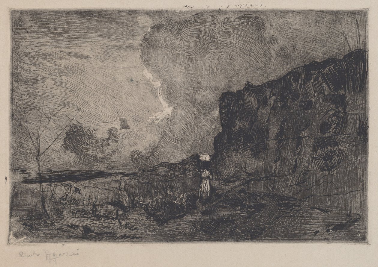 Landskab, før 1915. af Carlo Paolo Agazzi