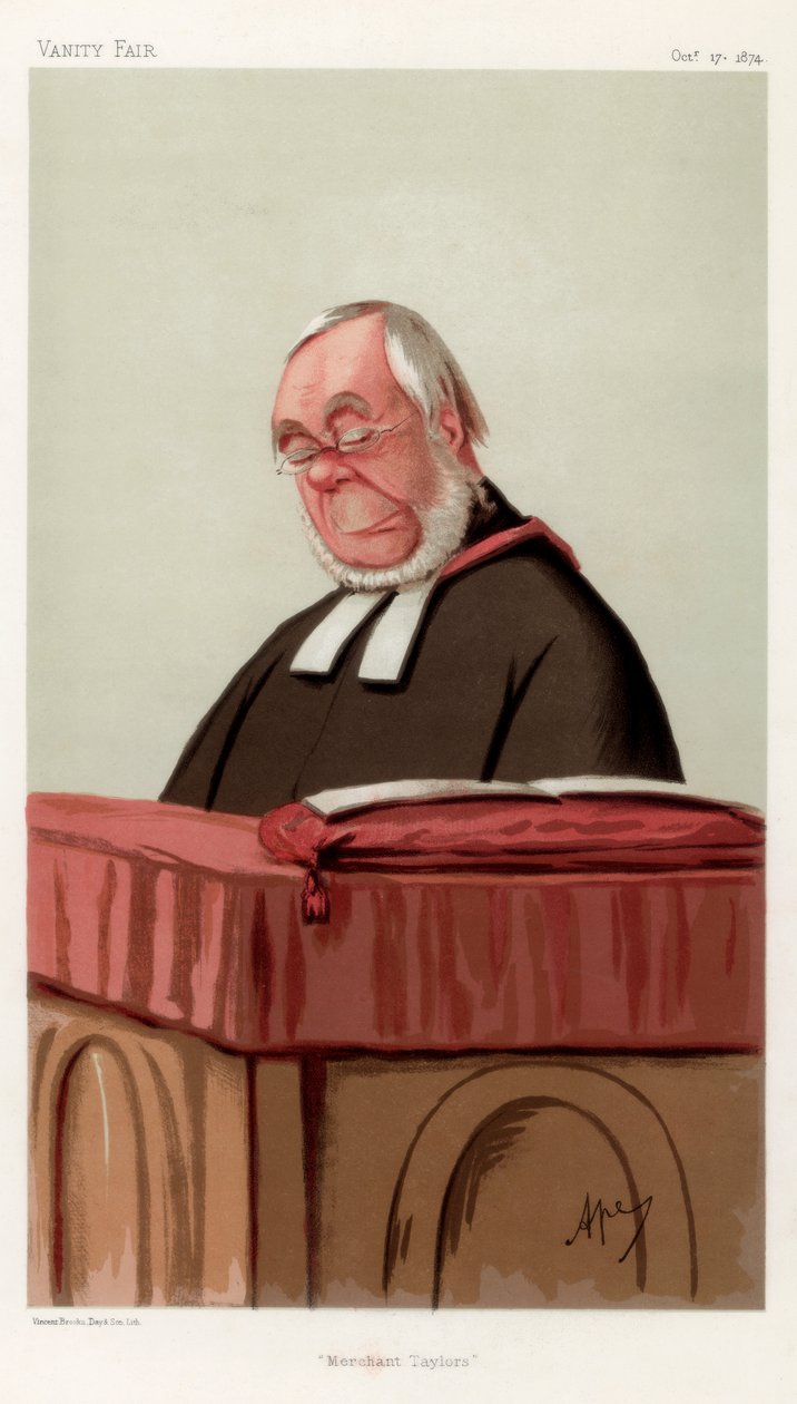 Købmand Taylors, pastor James Augustus Hessey DCL, 1874. af Carlo Pellegrini
