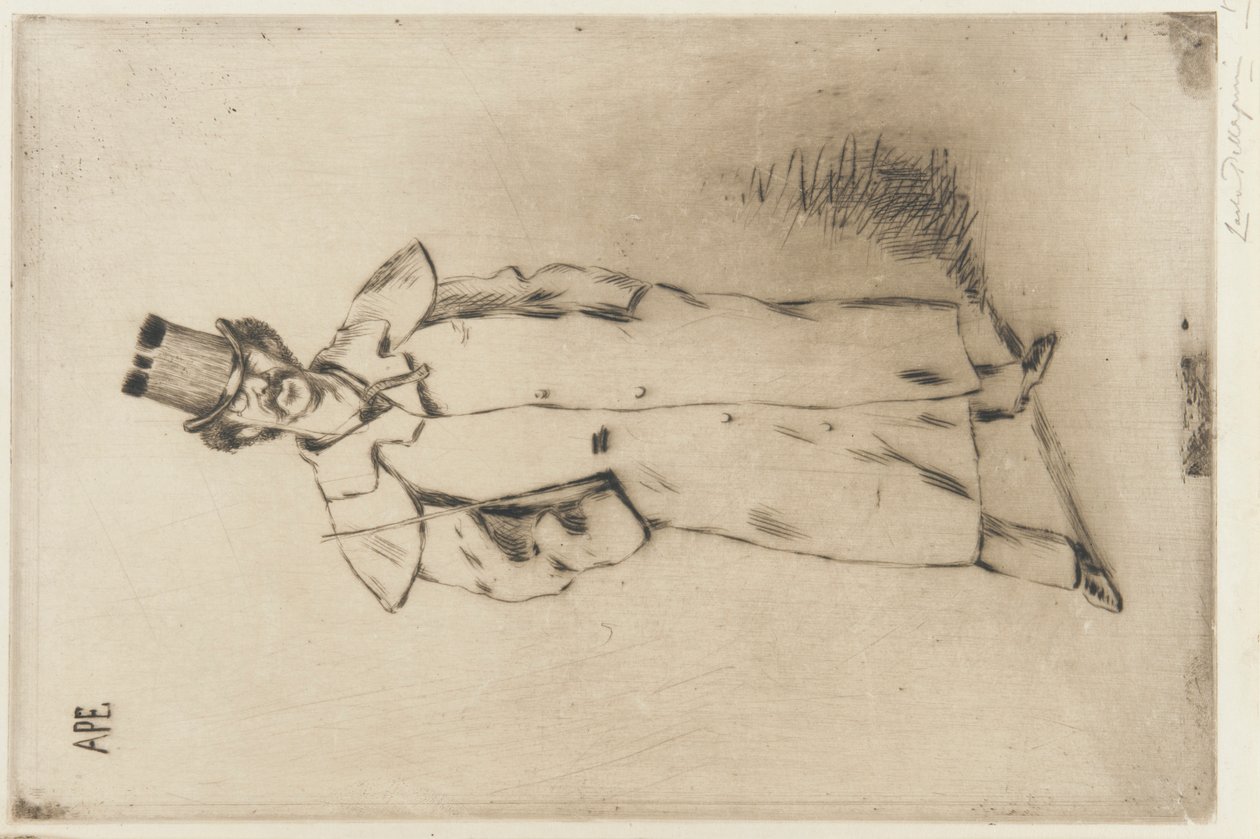Portræt af Whistler af Carlo Pellegrini