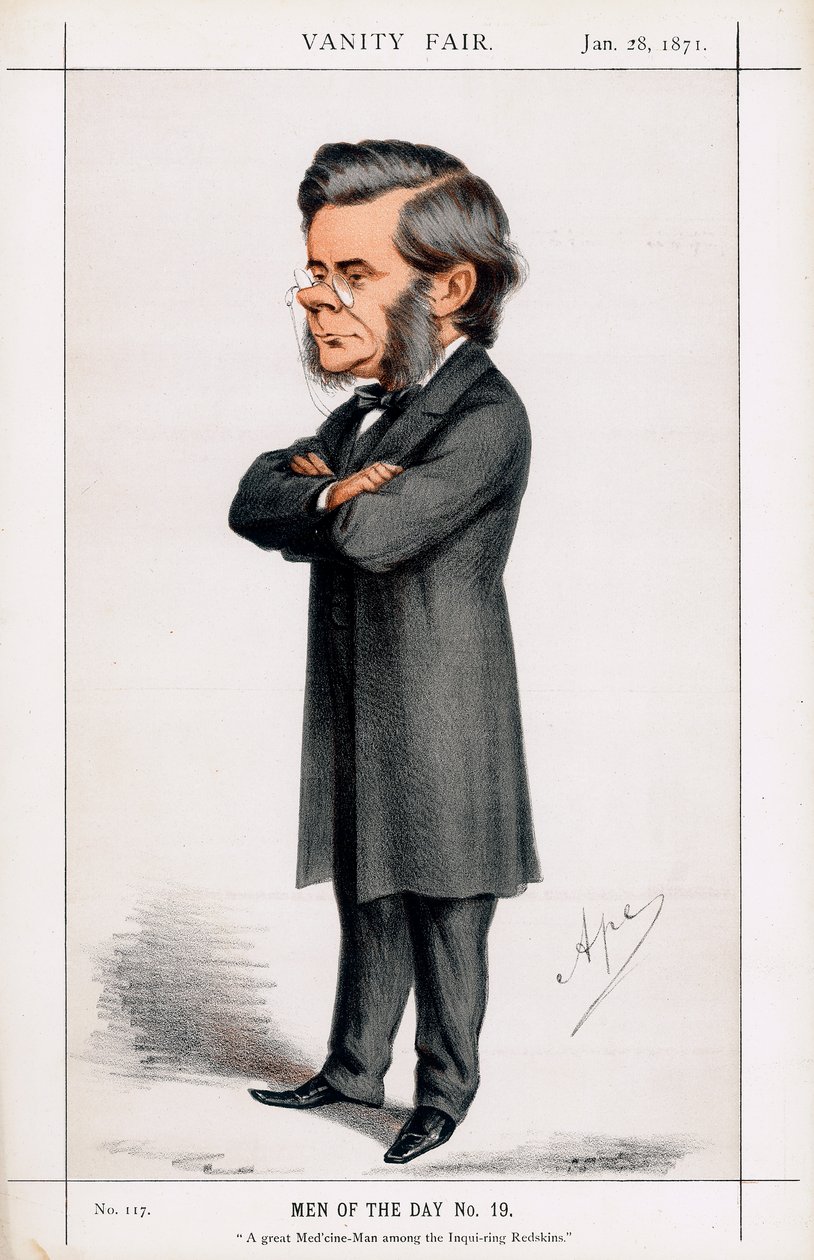 Thomas Henry Huxley, britisk biolog, 1871 af Carlo Pellegrini
