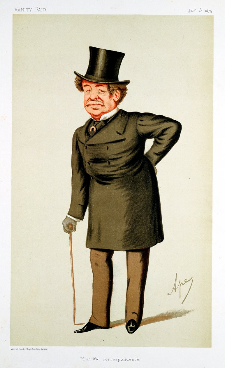 William Howard Russell, irskfødt britisk journalist, 1875 af Carlo Pellegrini