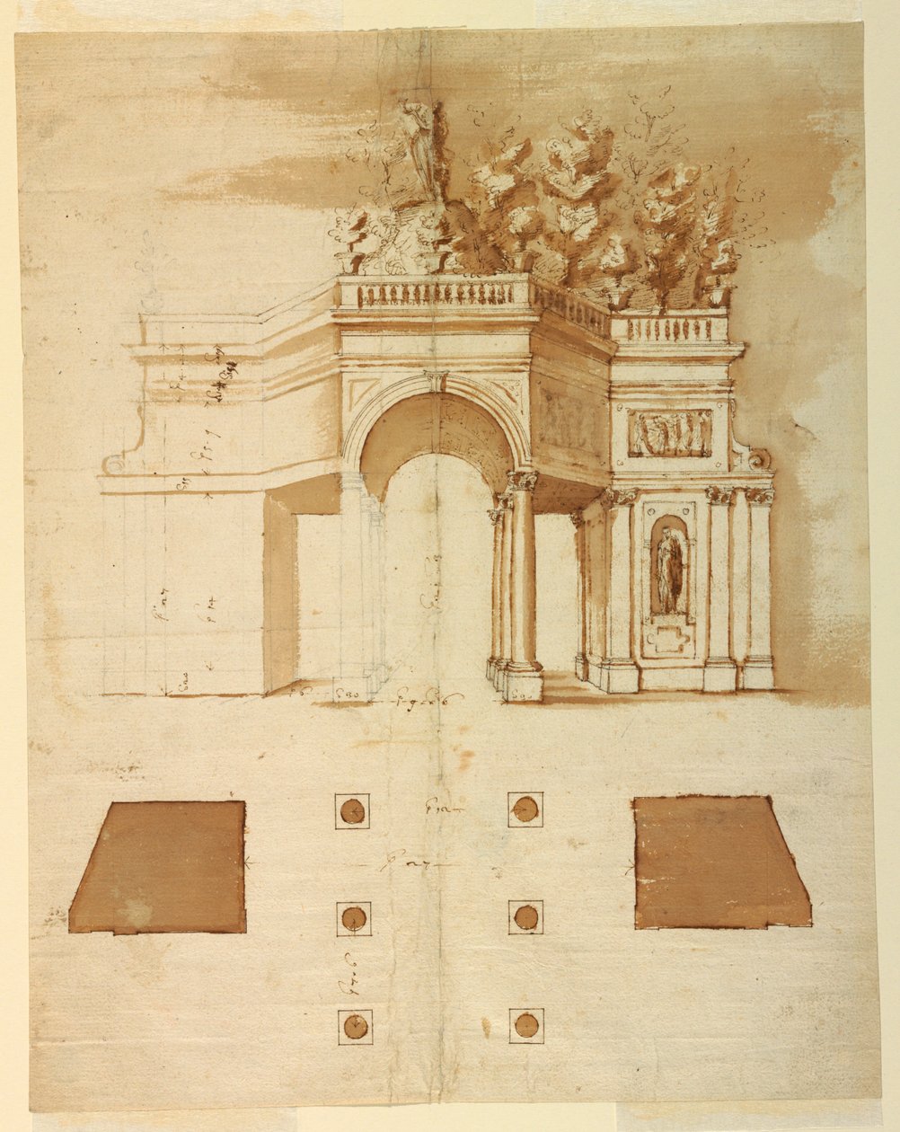 Design til en loggia af Carlo Rainaldi